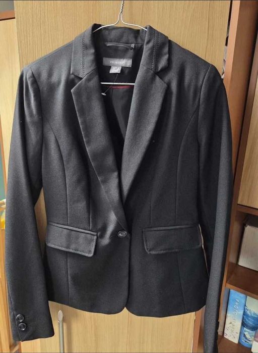 Elegancka Marynarka Żakiet Primark Czarna Klasyczna XS 34