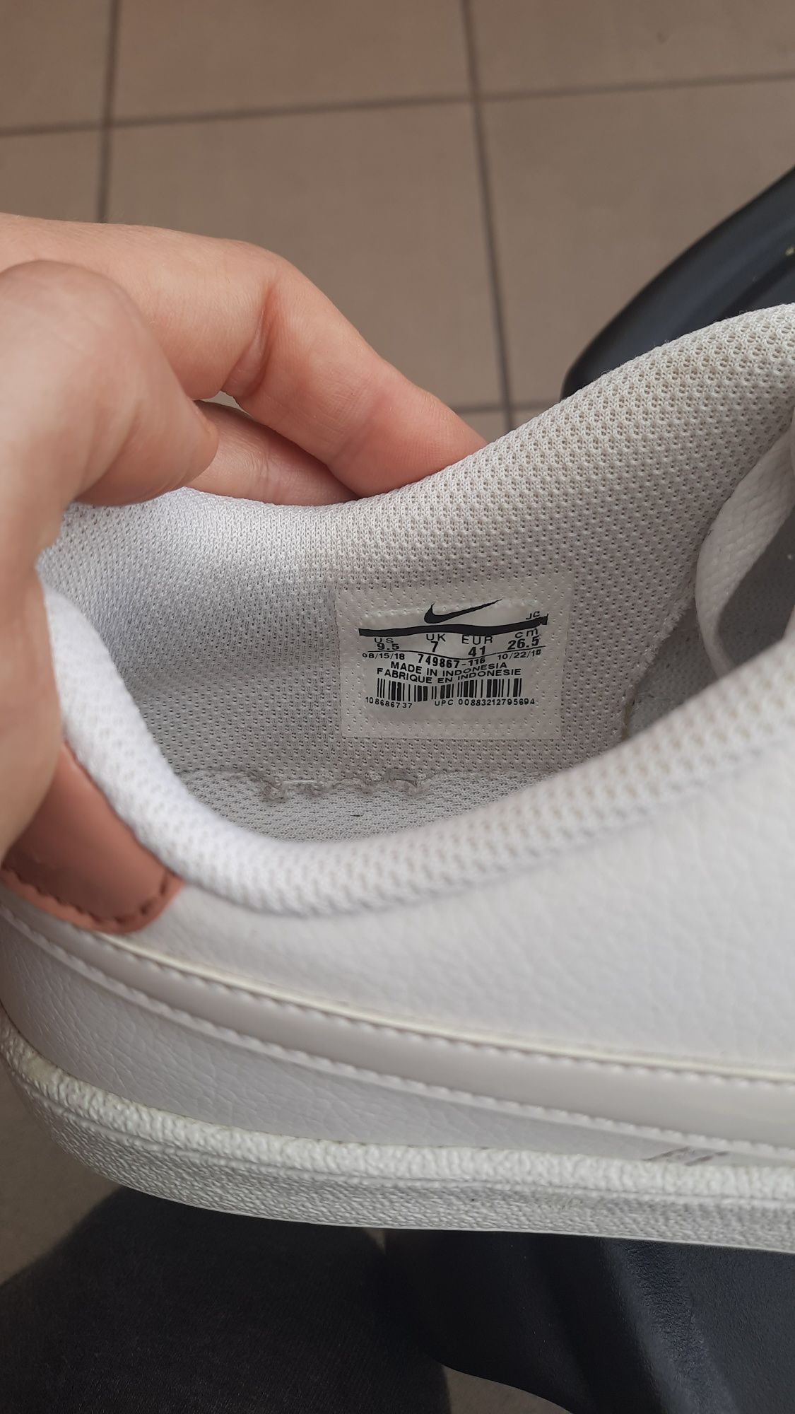 Sneakersy biale nike rozmiar 41