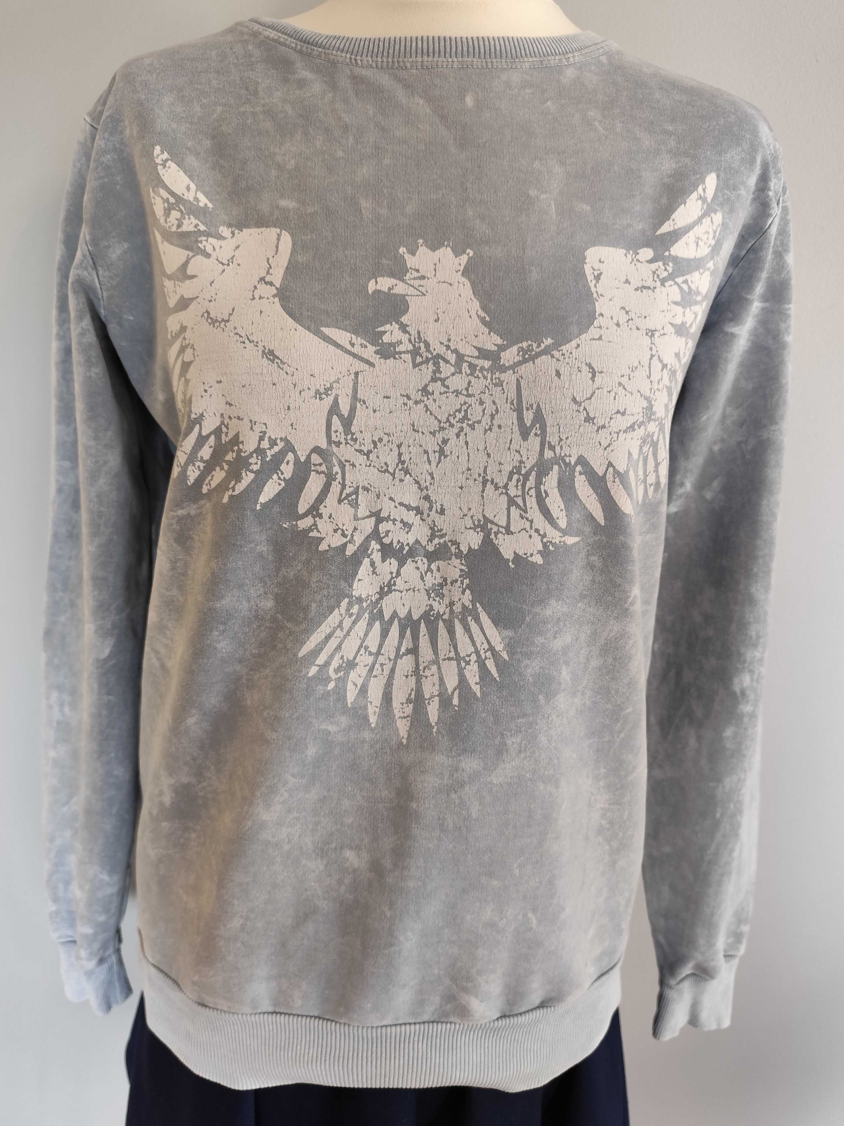Patriotyczna Bluza z orłem marmurkowa bluza rozmiar S/M One First