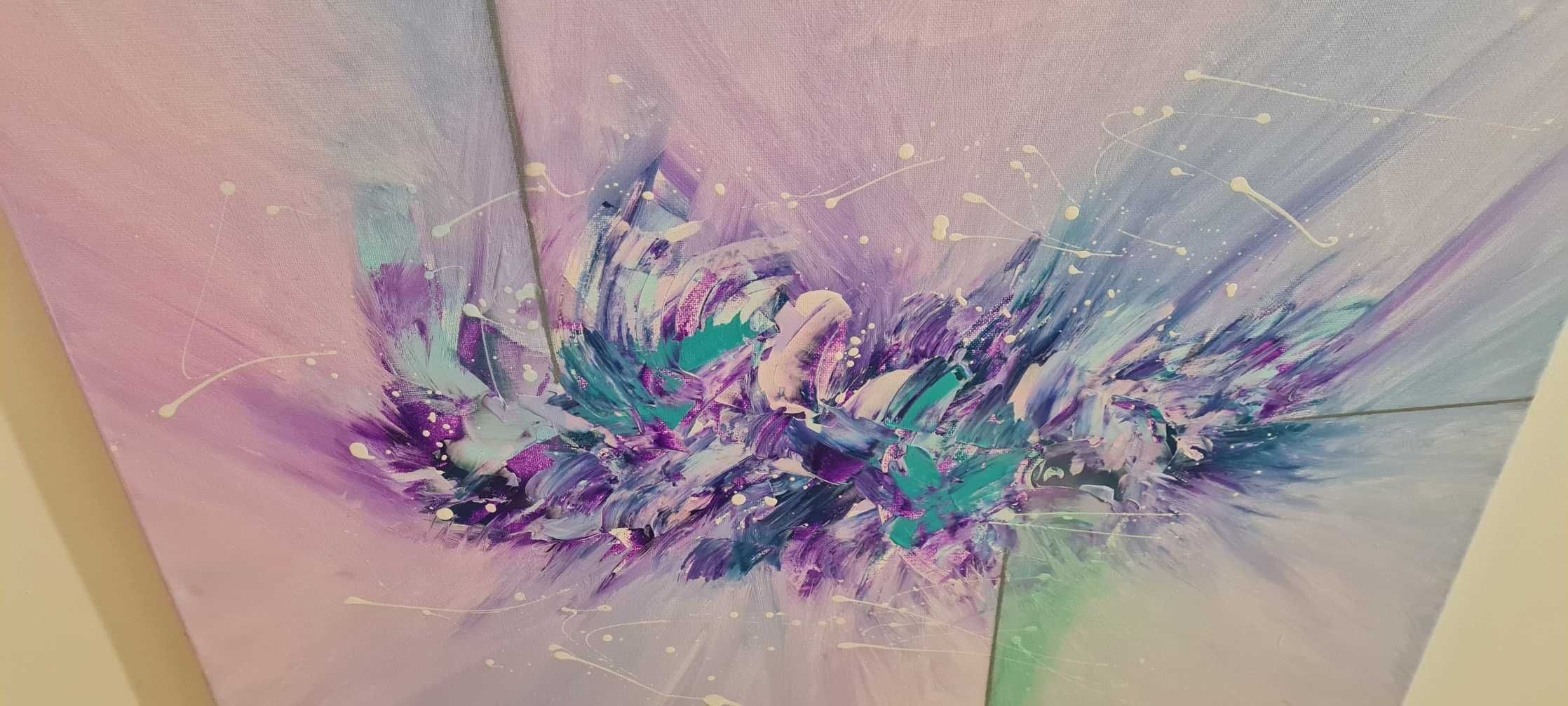 OBRA DE ARTE, PEÇA ÚNICA autenticada, pintado à mão 50x60 cm