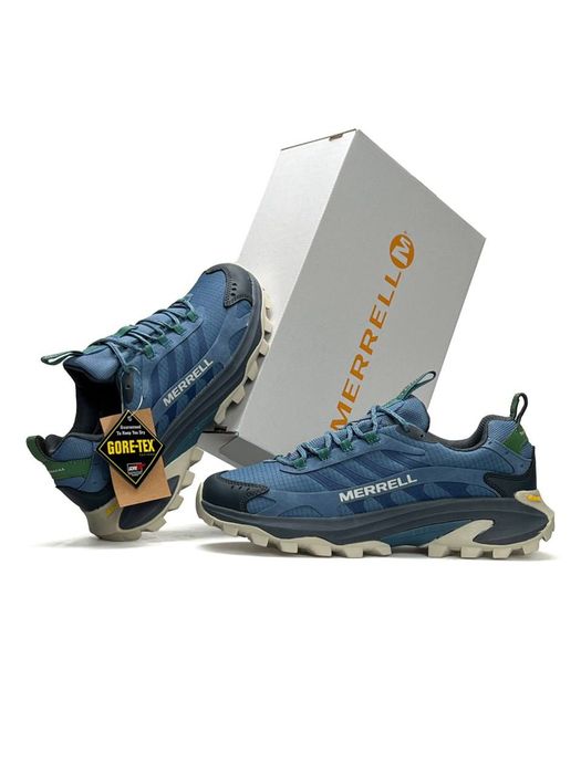 Чоловічі кросівки Merrell Moab Speed 2 GTX Navy Grey Beige