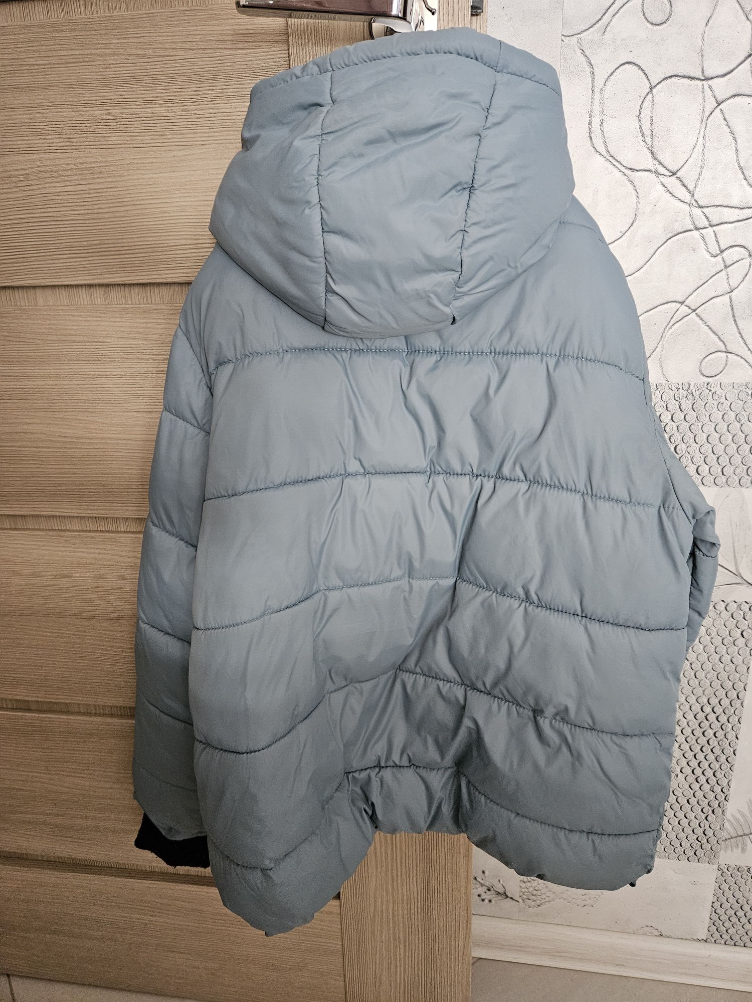 Reserved r 158 kurtka zimowa chłopieca bladoniebieska