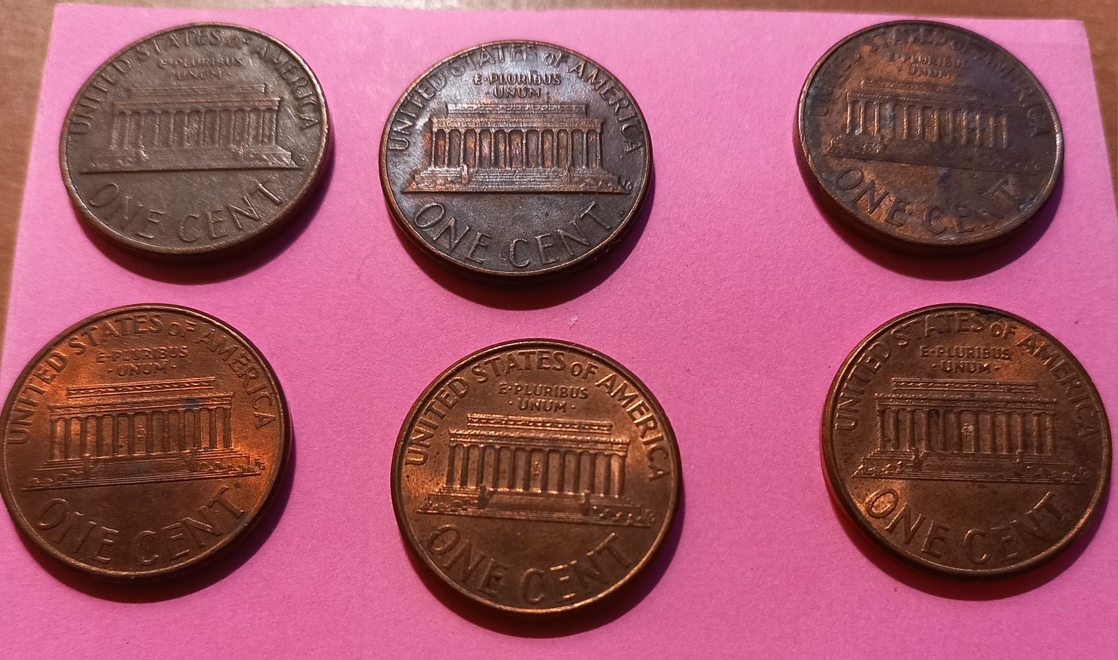 Monety o nominałach 1 cent United States Of America