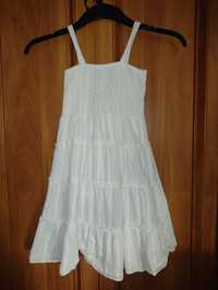 Sukienka letnia biała r.116