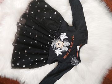 Sukienka czarna z tiulem Disney Baby r.68