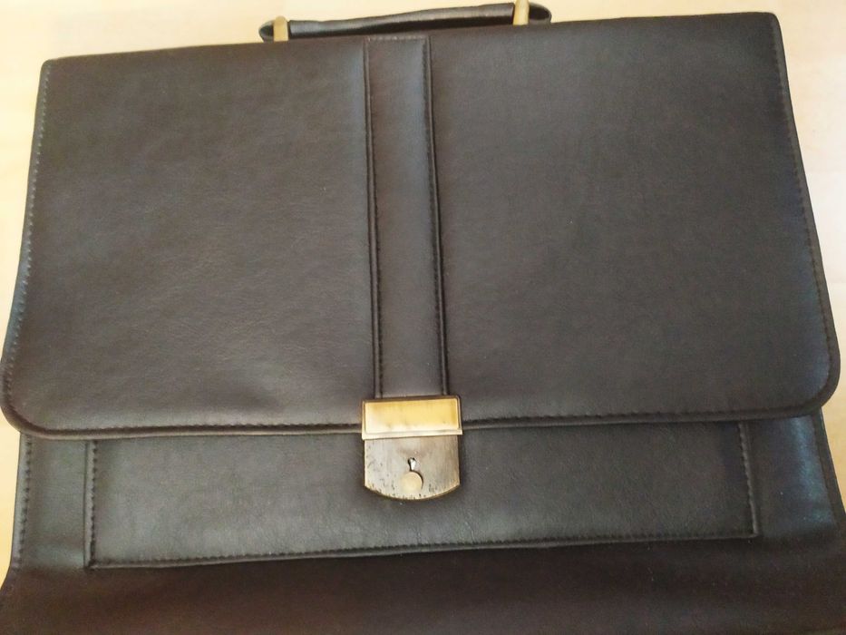 Torba czarna męska zamykana