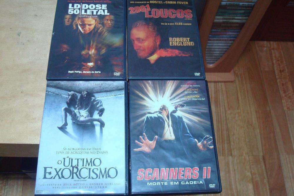 lote 9 filmes originais terror,scanners ,megapiranha etc