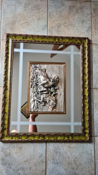 Quadro 3D de prata
