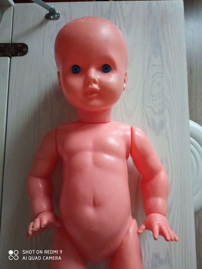 Lalka bobas PRL ok.55cm