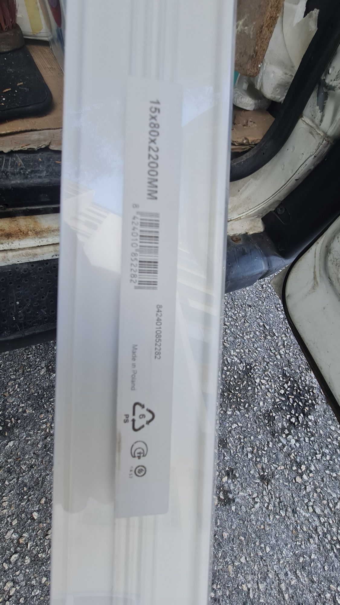 Rodapé polietileno - tipo pvc