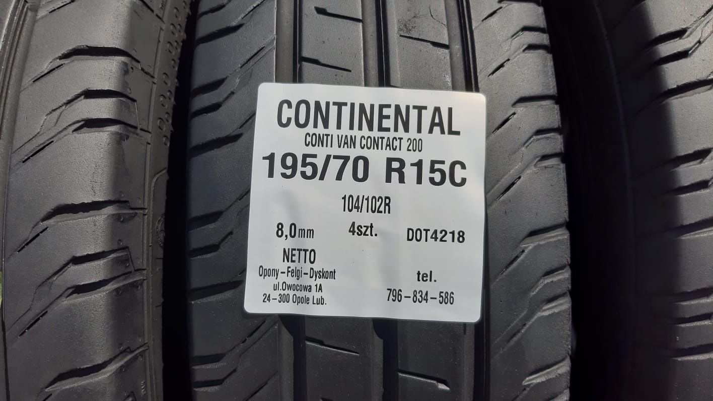 Opony Continental 195 70 R15C