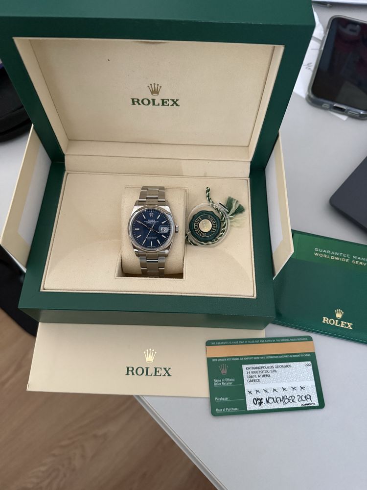 Relogio rolex oyster datejust full set