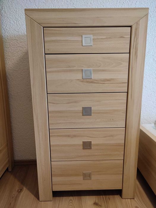 Komoda sosnowa Black Red White