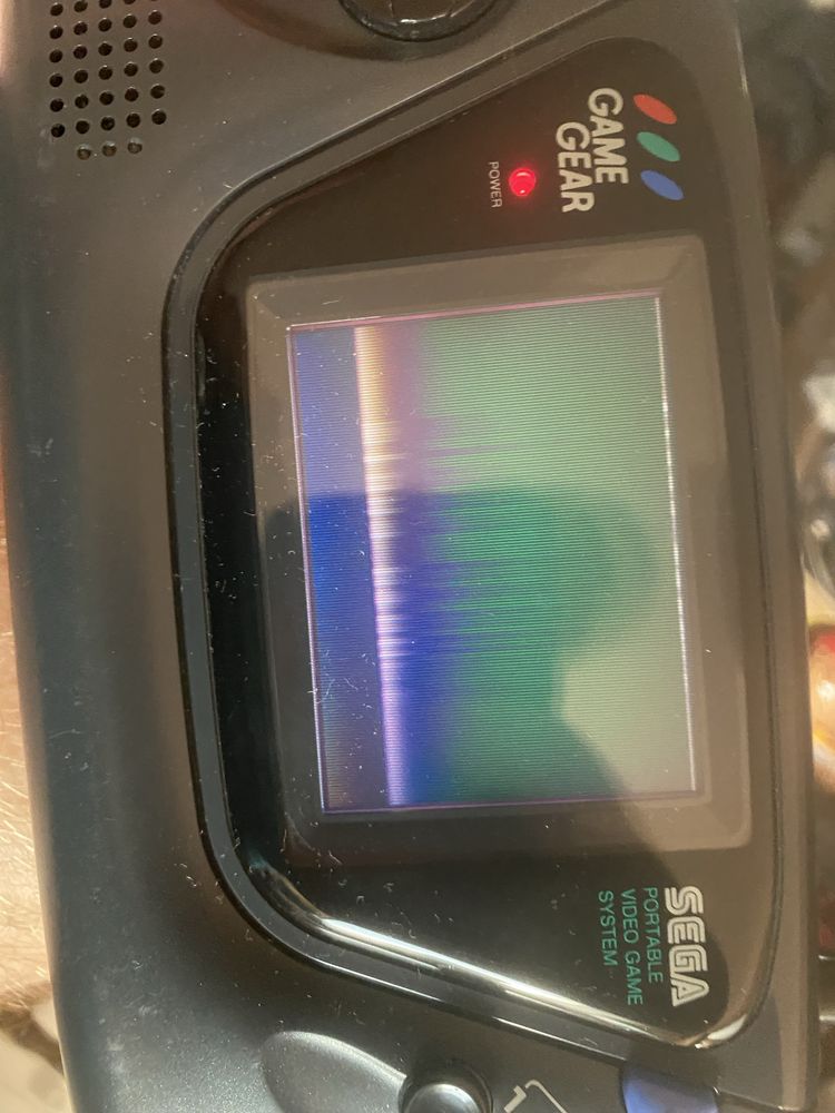 Sega Game Gear GameGear pudelko instrukcje uszkodzone kondensatory