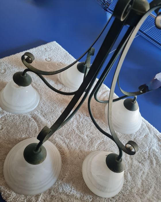 Lampa wisząca, pięcioramienna