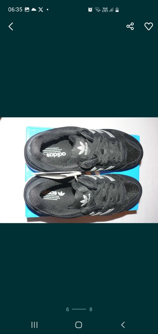 Buty sneakersy Adidas ZX700  BB1215 Czarne  45 1/3 EU   29 C