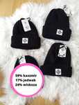 Czapka unisex zimowa 100% wełna kaszmir SanMarina Premium jakość
