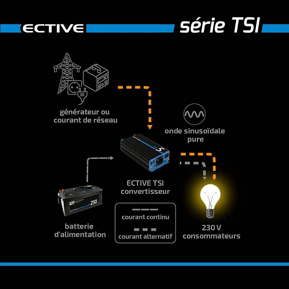 Ective Чистый синус Инвертор UPS 12V