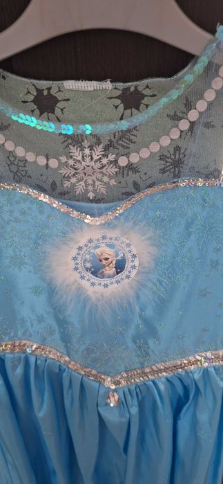 Elsa Frozen sukienka na bal, Kraina Lodu rozmiar 128