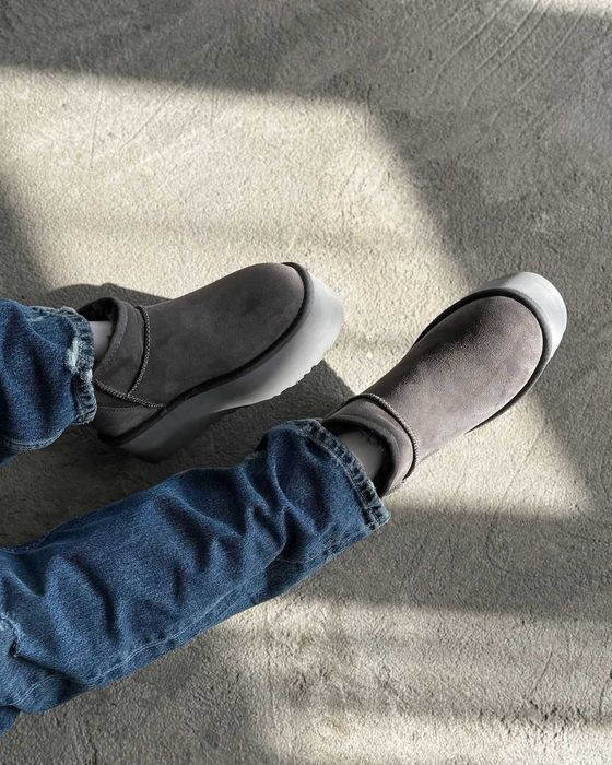 Угги/Угг/Уггі/Уги/Угі/UGG Australia Ultra Mini Platform Grey/Овчина
