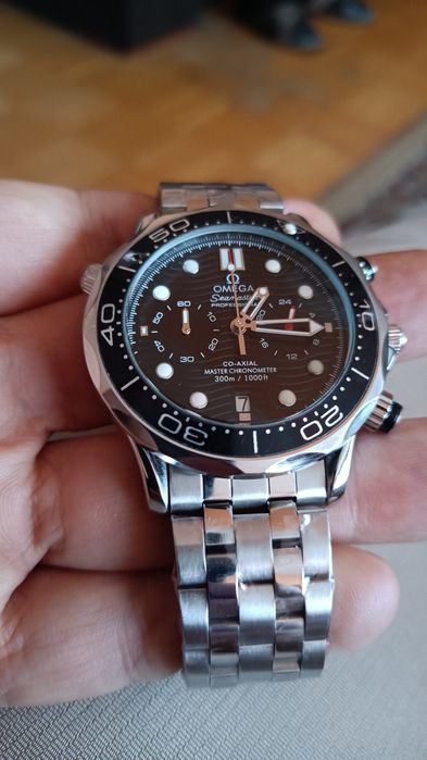 Seamaster elegancki zegarek chronograf