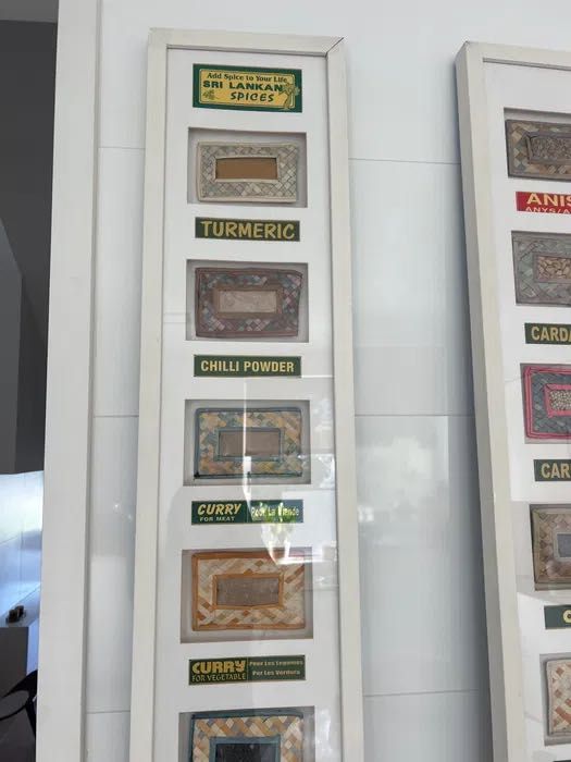 Quadro especiarias do Sri Lanka