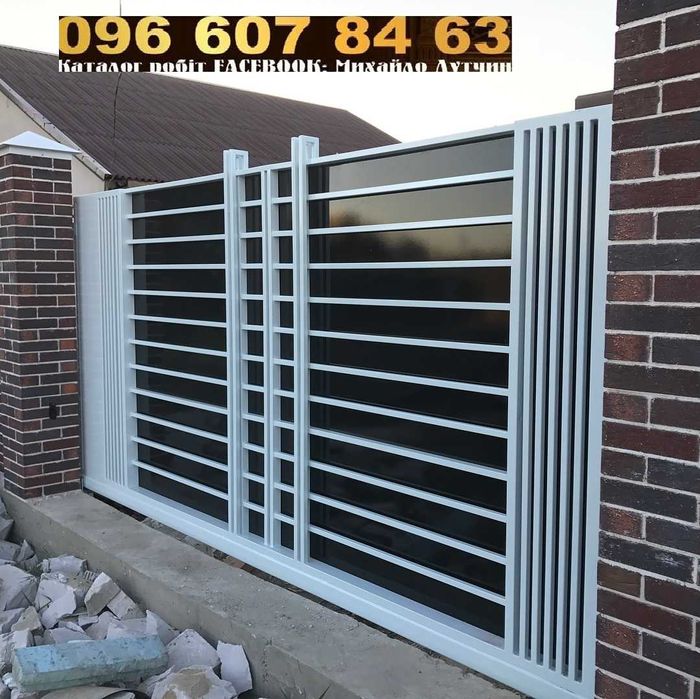 ковані ворота художня ковка вироби балкони перила оренда екскаватора