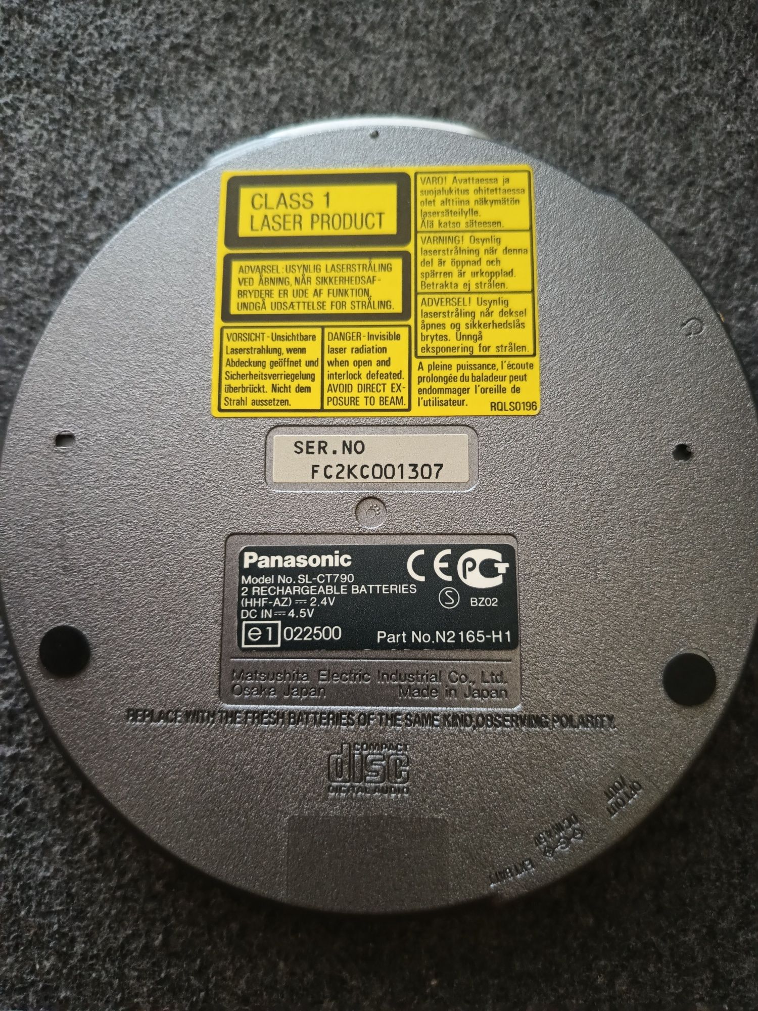 Discman Panasonic SL-CT790