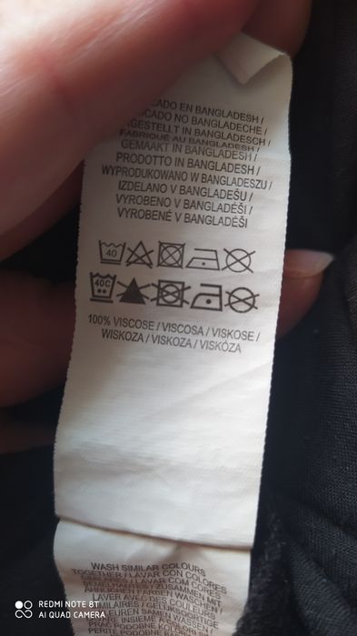 Szorty z wiskozy, spodenki czarne damskie r. 18(Primark)
