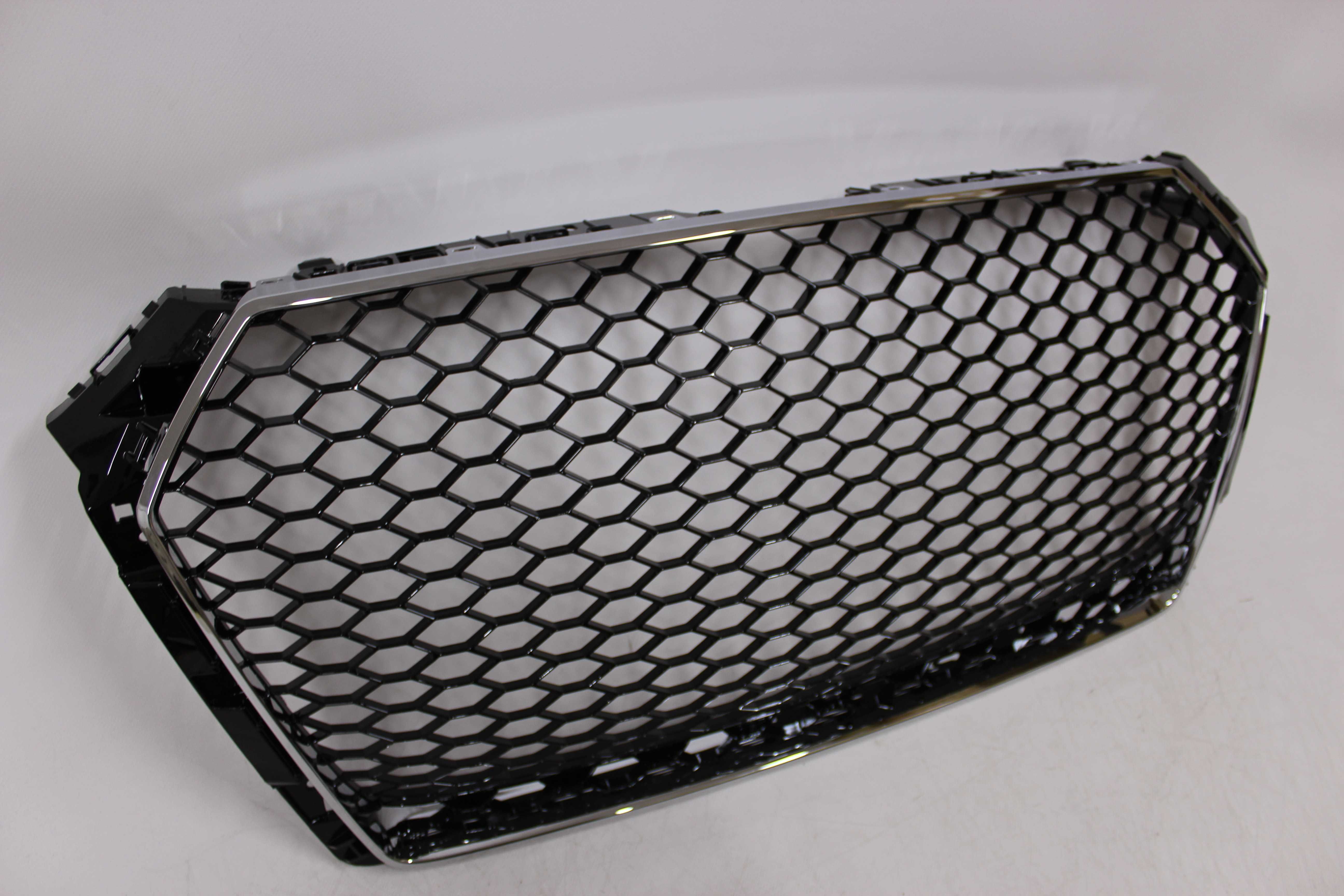 GRILL Atrapa chłodnicy AUDI A4 B9 15-19 RS-LOOK PLASTER MIODU S-line