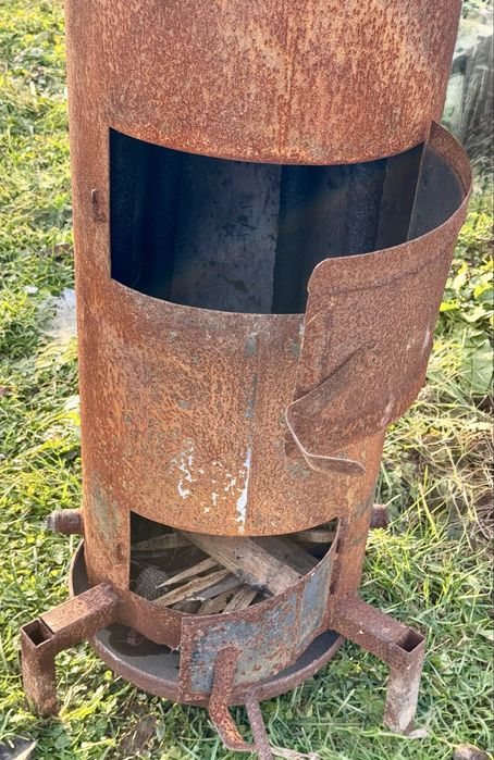 Piec kominek warsztatowy  koza