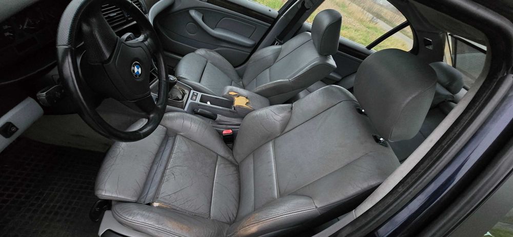 Fotele Kanapa skóra szara sporty sportsitze BMW E46