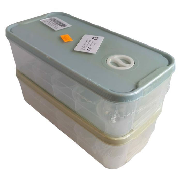 pojemnik plastikowy na jajka z pokrywką 2szt