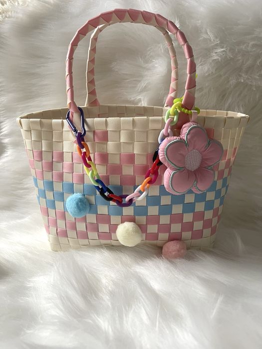 Torebka do ręki na plaże koszuczek koszuk handmade