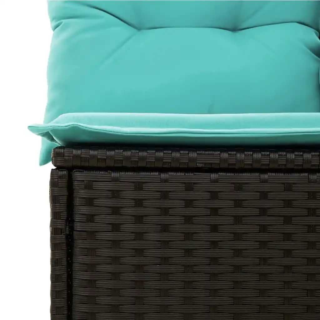 Conjunto de Sofás Jardim C/ Almofadões Vime Mesa Opcional