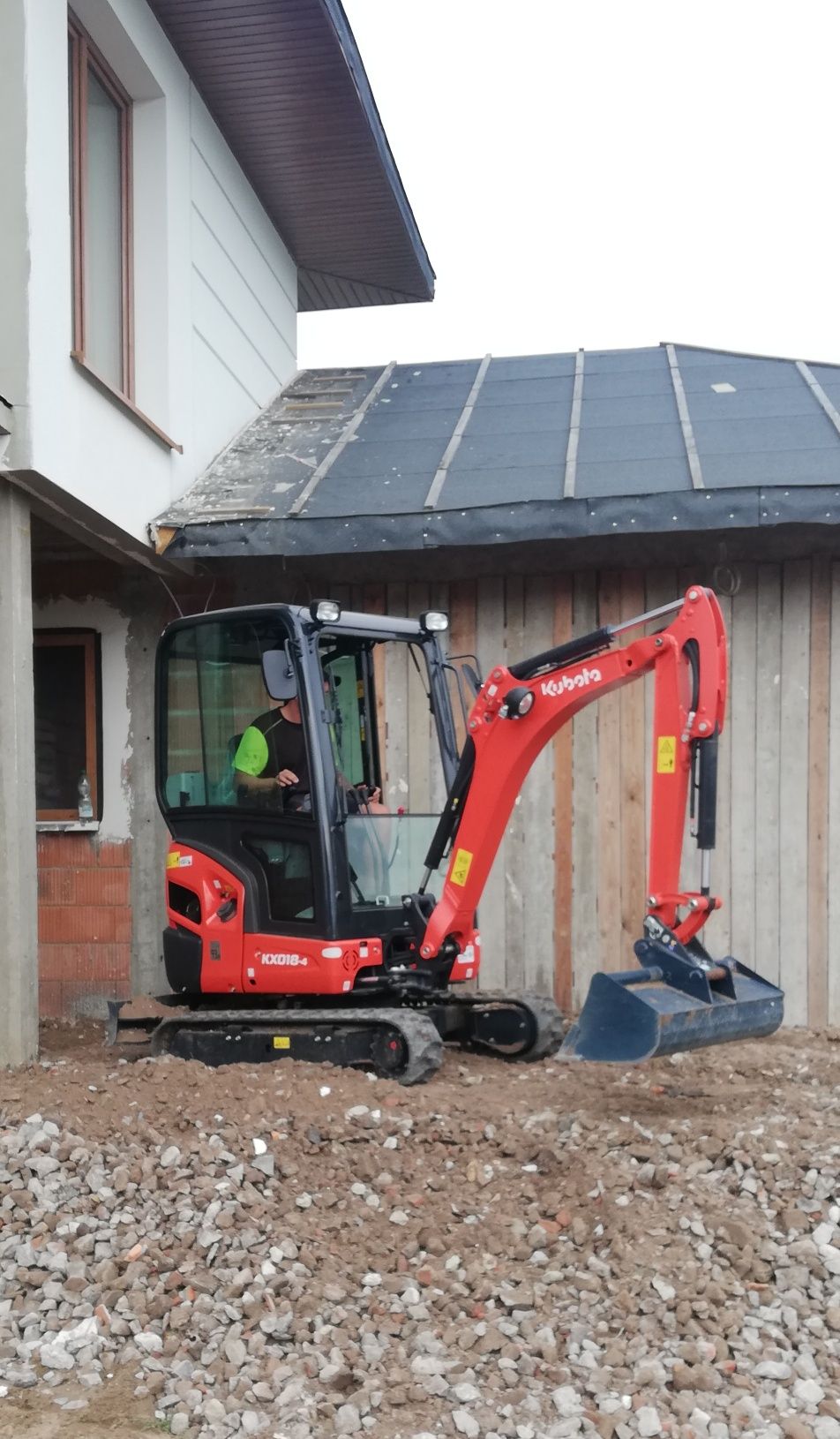 Usługi Minikoparką Kubota KX 18