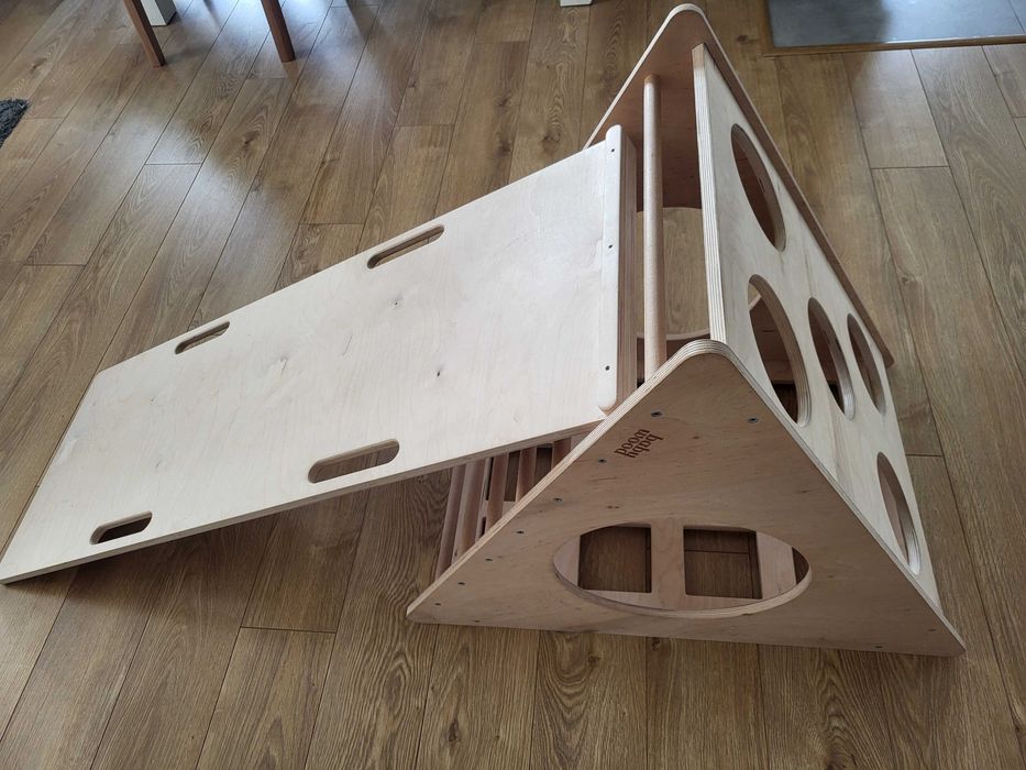 BabyWood Trójkąt wspinaczkowy + zjeżdżalnia