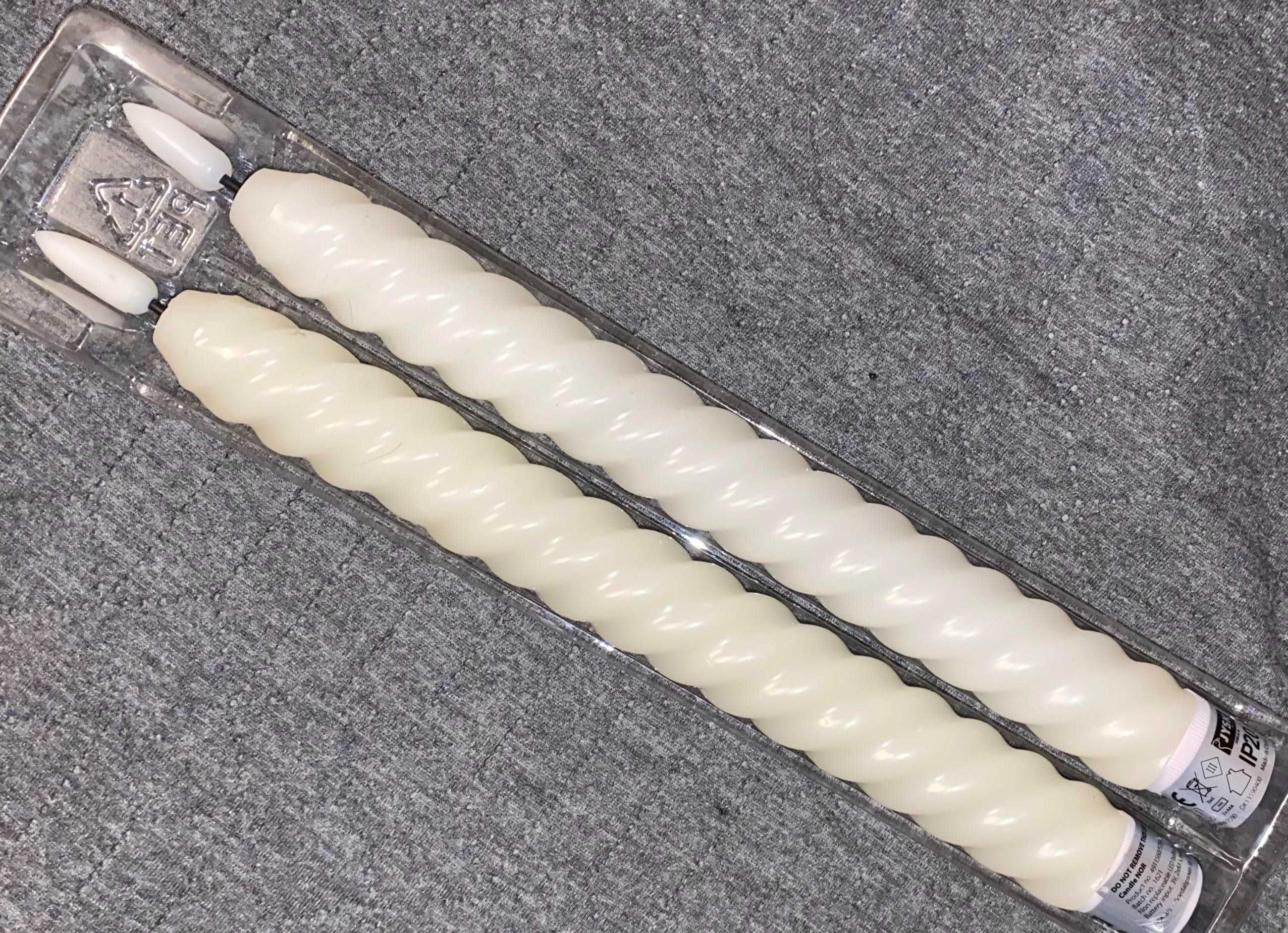 JYSK Świeczki -2szt parafinowe diody LED  ciepła barwa