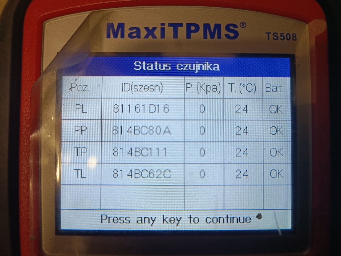 Czujniki ciśnienia w kołach Hyundai Sonata Tucson I20