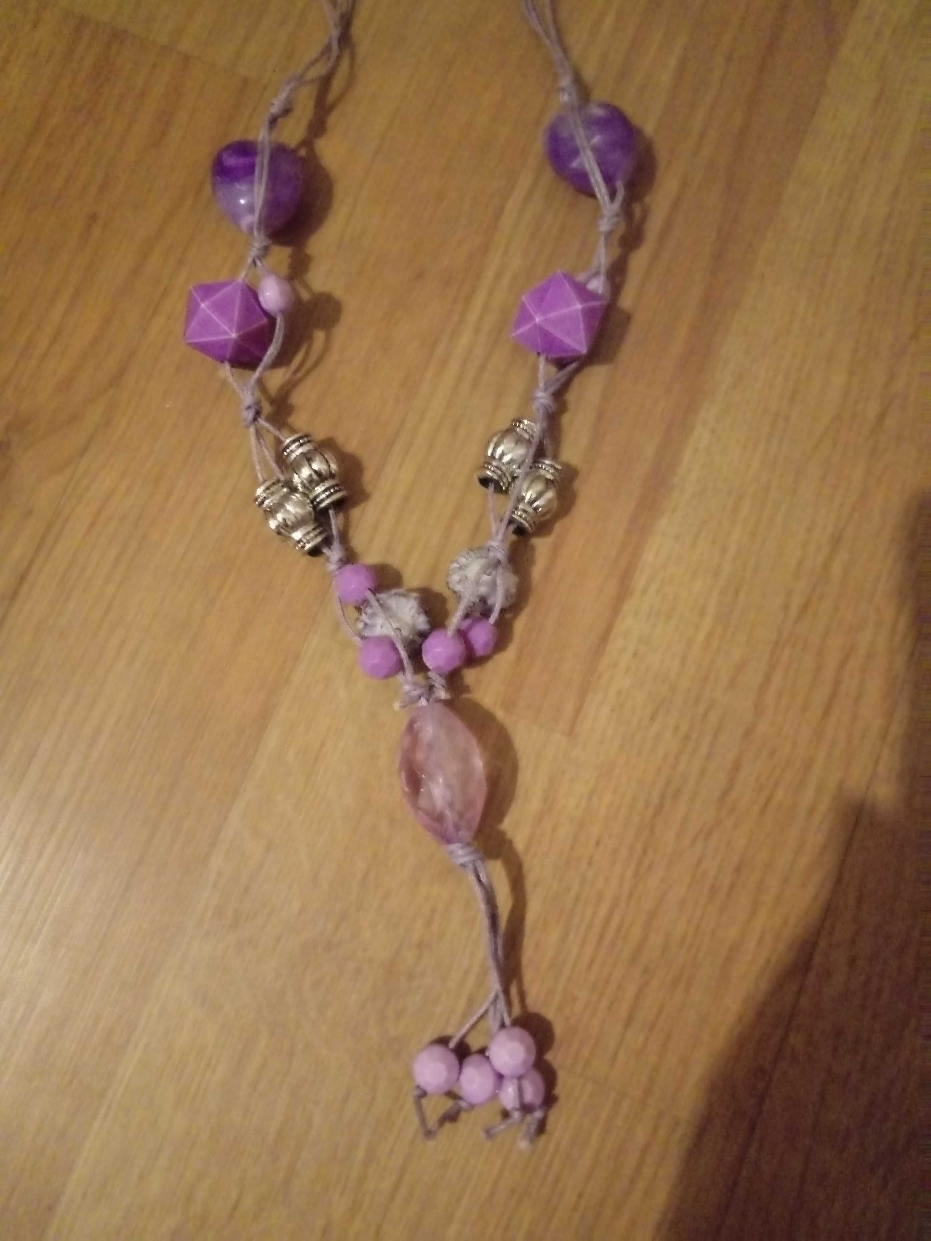 Naszyjnik kolekcja fioletowa