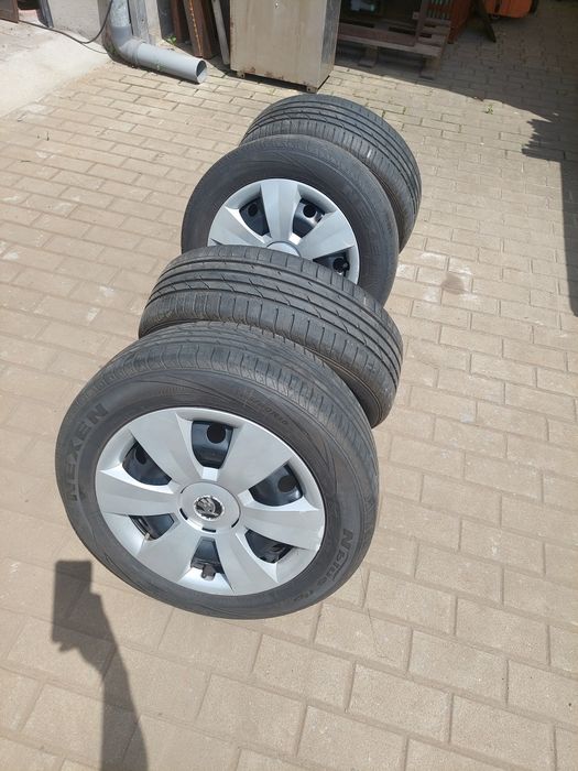 Komplet kół 5x100 Skoda 6.0 X 15 Opony letnie 185 60 R15 84H Ładne!