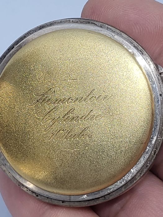 Карманные часы  серебро 800