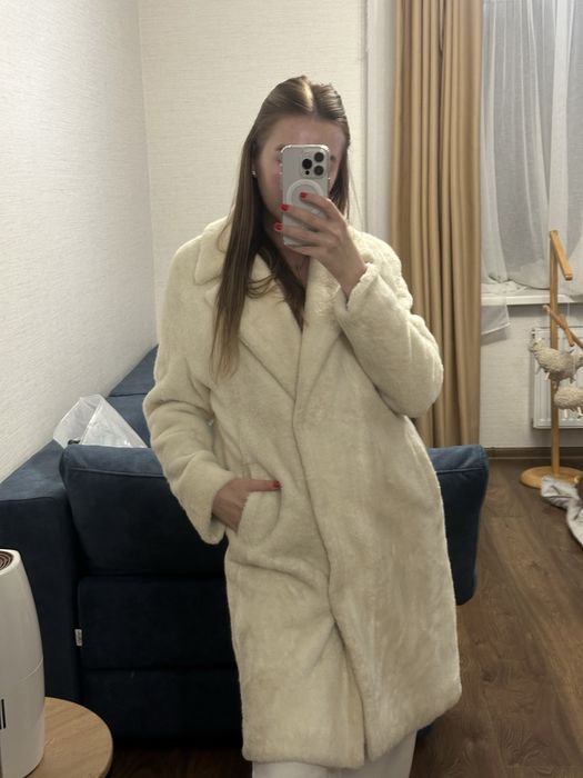 Еко шубка довга під альпаку