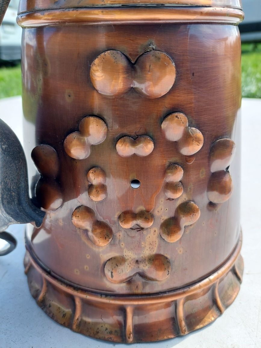 2 lampy miedziane rustykalne