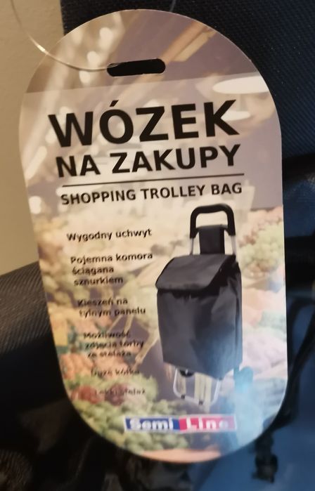 Nowy Wózek na zakupy, okazja, tylko 45zlotych