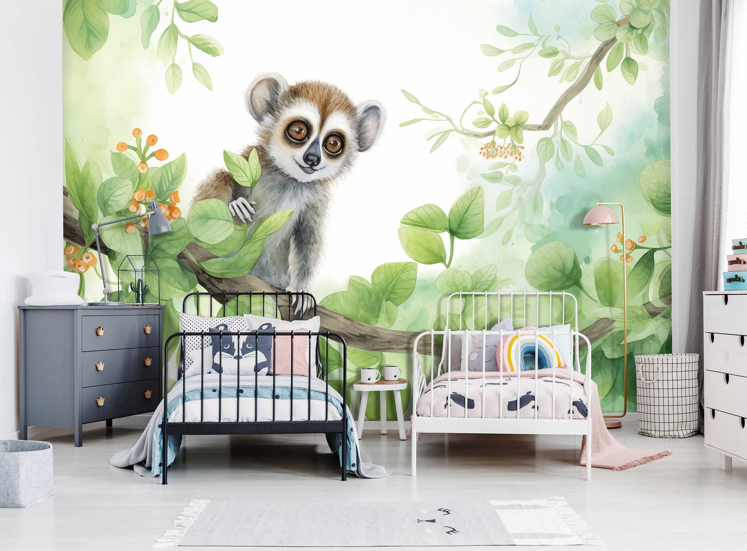 Fototapeta Lemur Król Julian Natura Zwierzęta 3D Twój Rozmiar + KLEJ