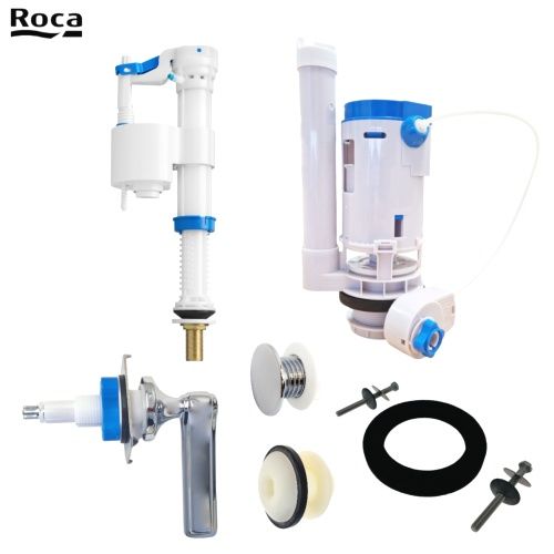 Комплект арматуры бочка Roca Carmen A822893800 слив+залив+ручка