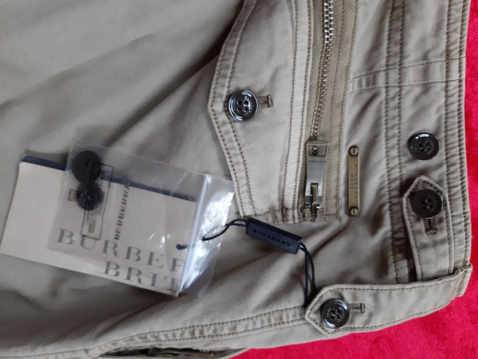 Burberry kurtka spodnie beż 100% oryg nr seryjny piękny prezent