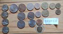 Conjunto de Moedas Estrangeiras