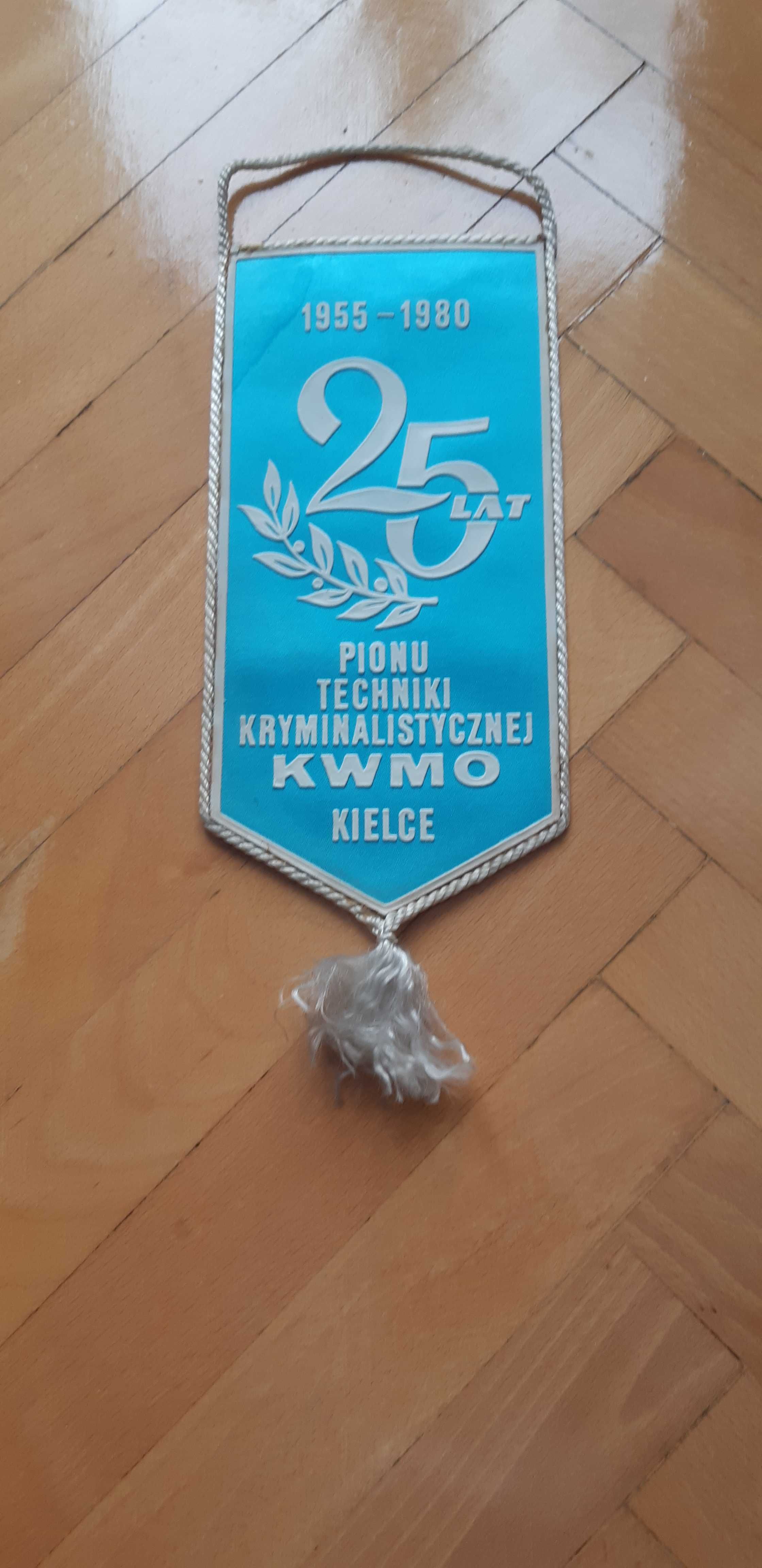 proporczyk 25 lat Pionu Techniki Kryminalistycznej KWMO Kielce